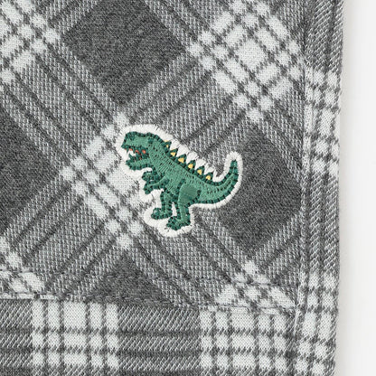 JQ格紋長款錐形褲