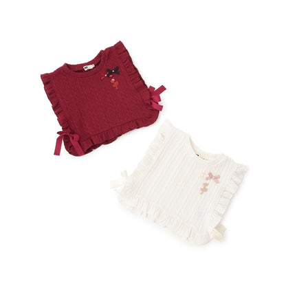 麻花紋提花背心