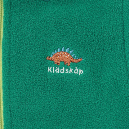 恐龍拼接三用抓絨連帽衫