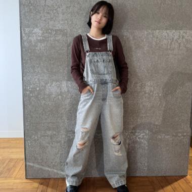 【GOODPRICE】【基礎款】牛仔揹帶褲