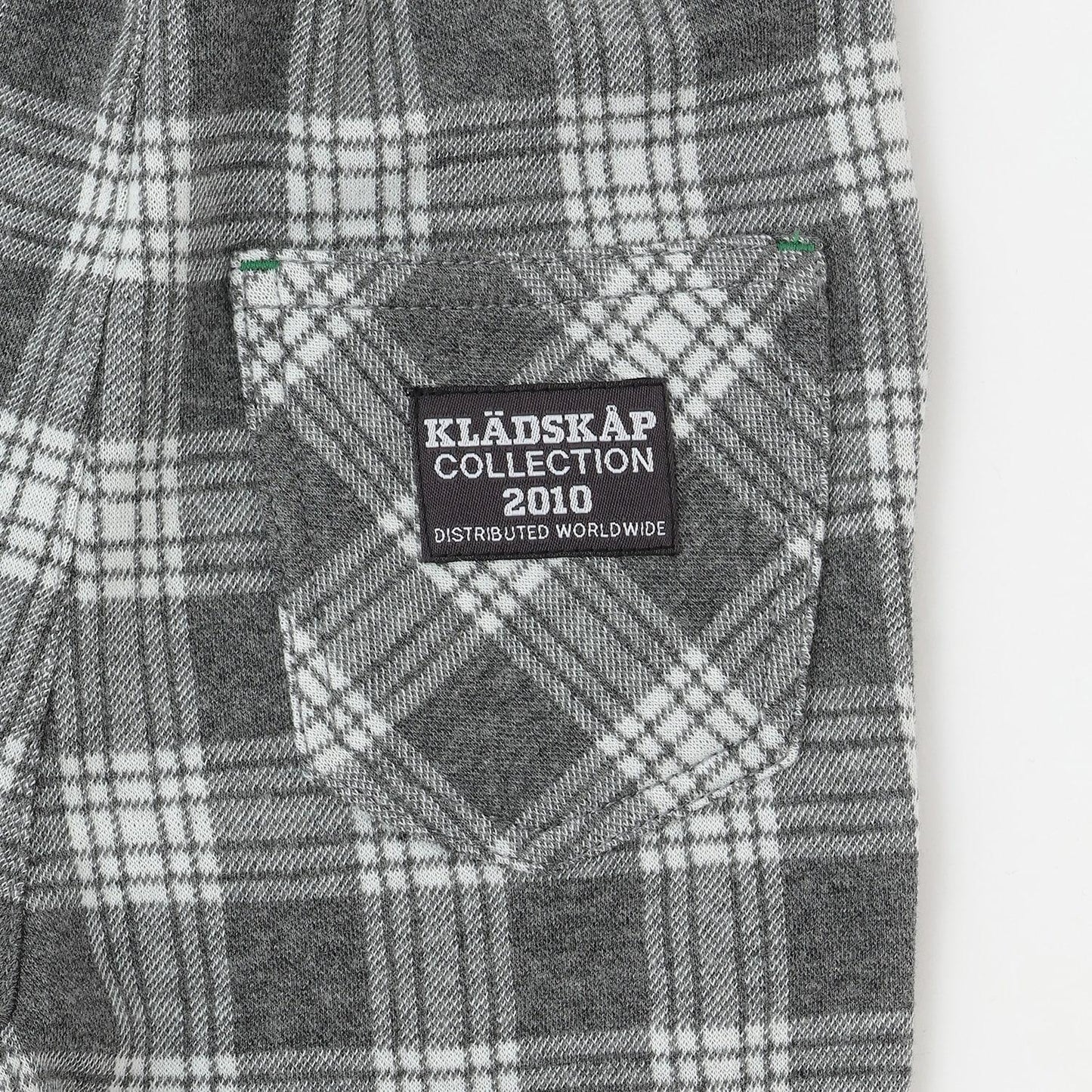 JQ格紋長款錐形褲