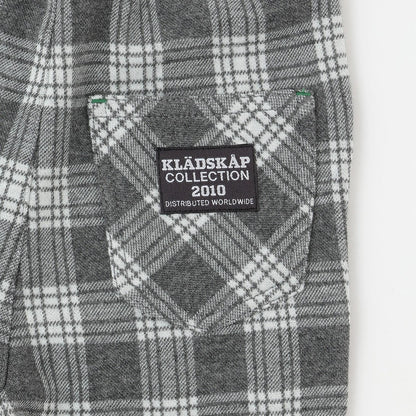 JQ格紋長款錐形褲