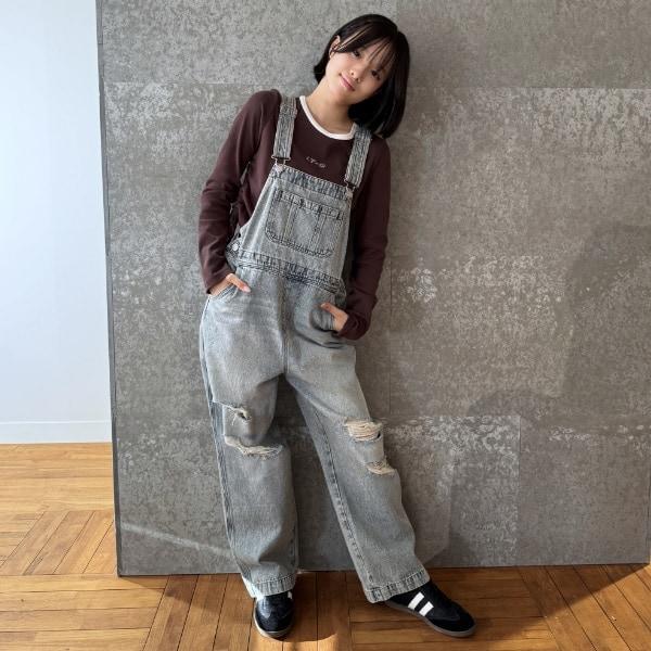 【GOODPRICE】【基礎款】牛仔揹帶褲