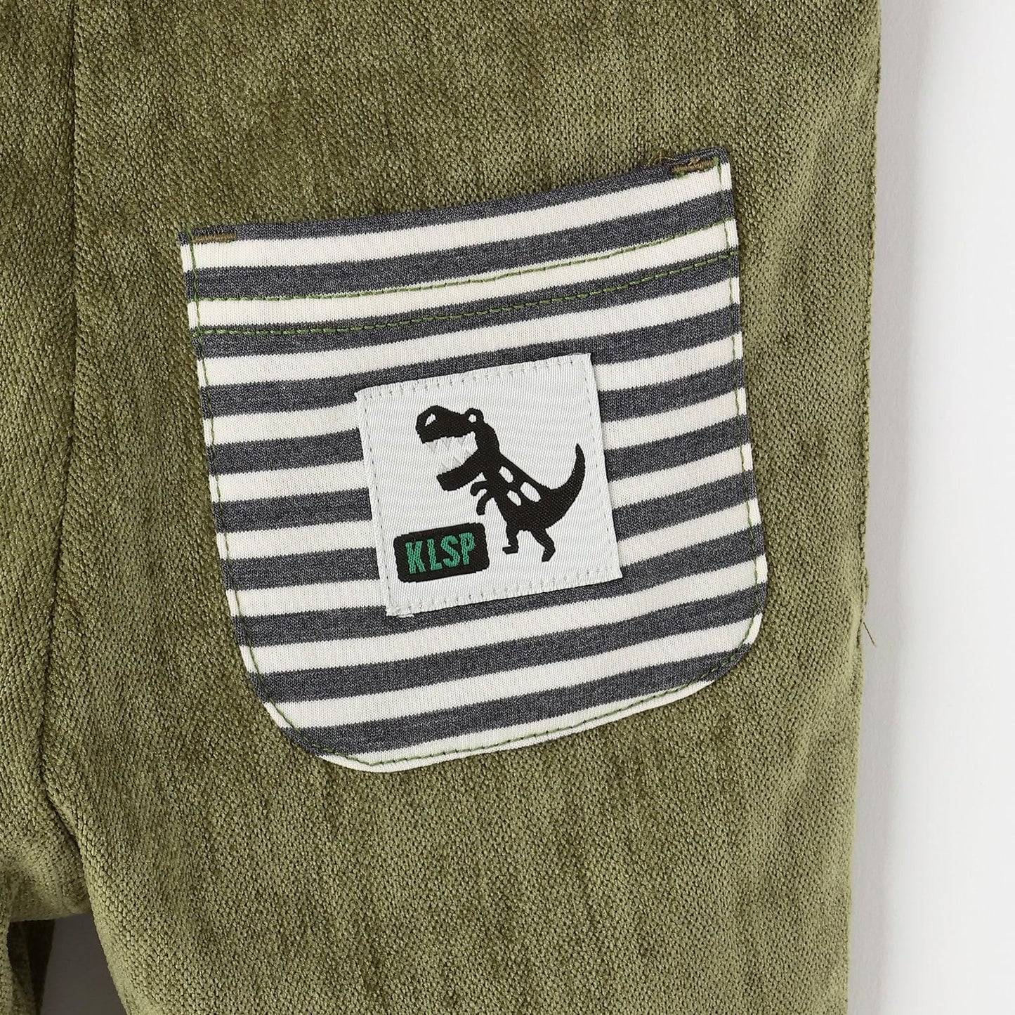 恐龍刺繡長款錐形褲