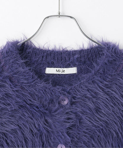 毛絨短款開衫【韓國時尚】