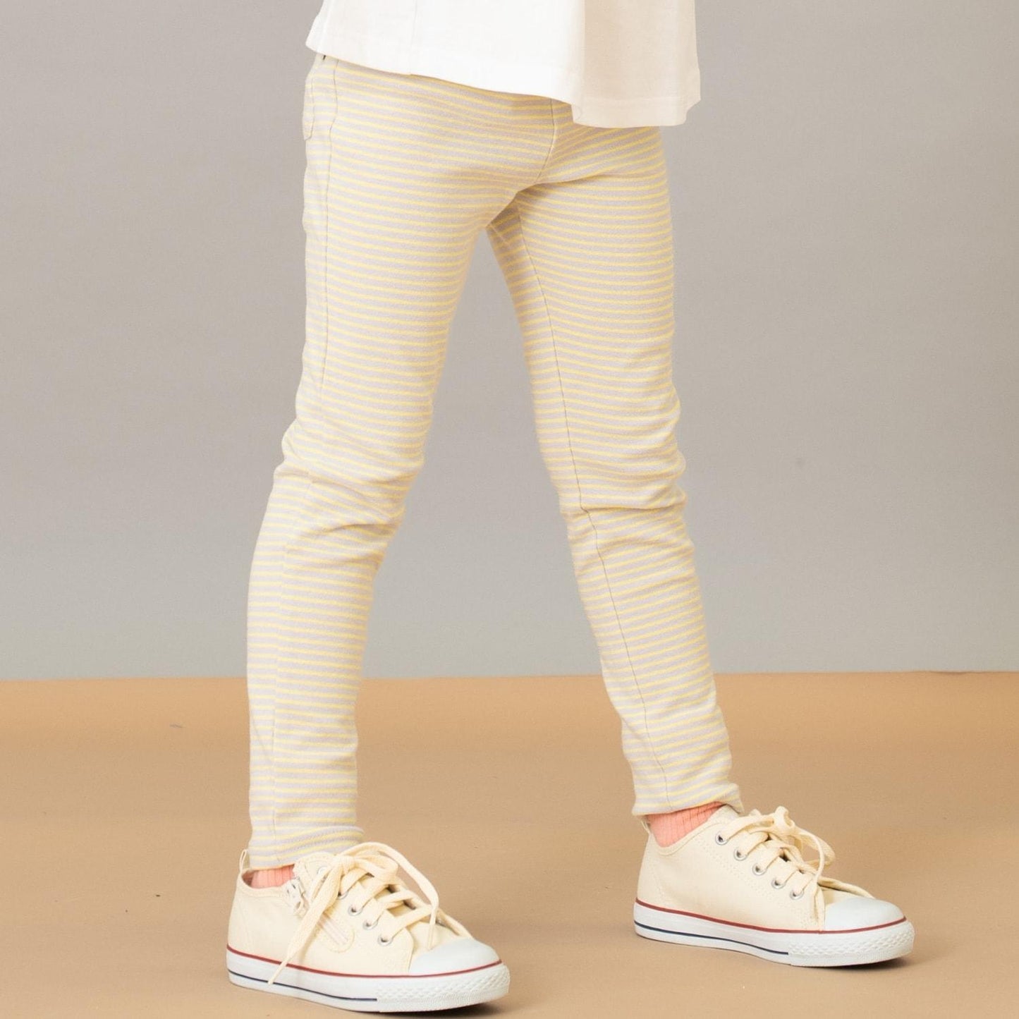 【365D.】防汙羅紋條紋打底褲