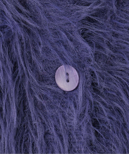 毛絨短款開衫【韓國時尚】