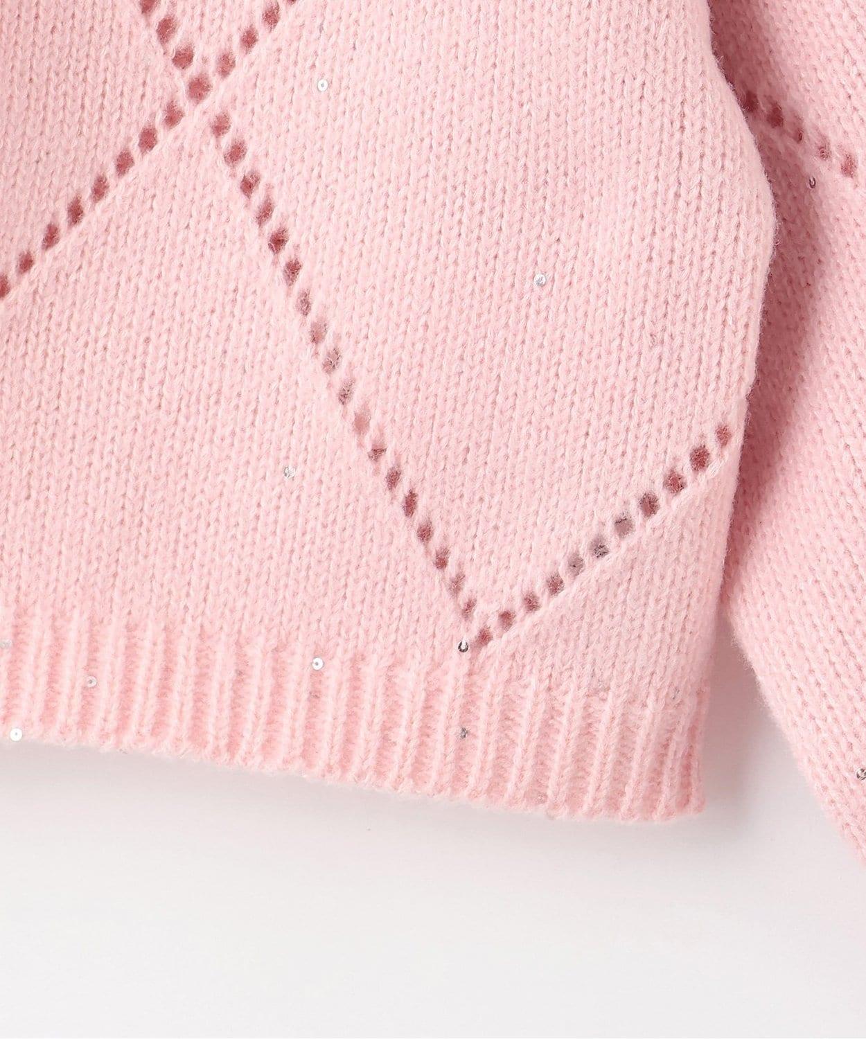 2WAY亮片針織開衫【韓國時尚】