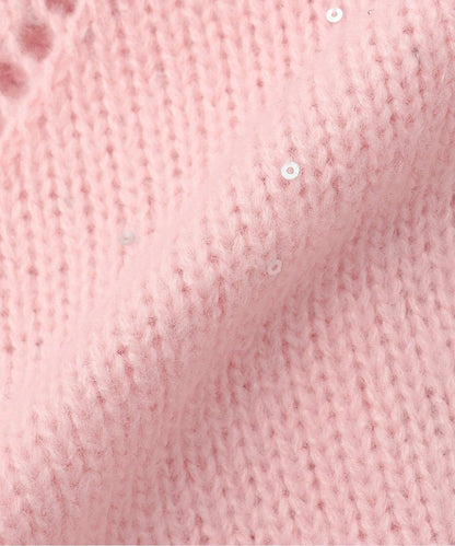 2WAY亮片針織開衫【韓國時尚】