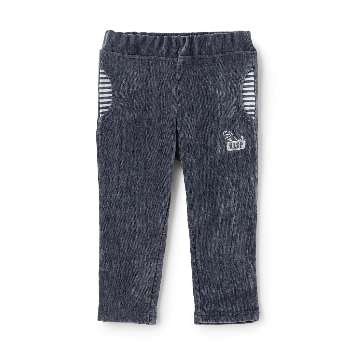 恐龍刺繡長款錐形褲