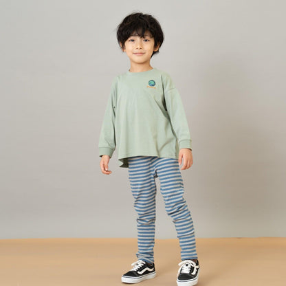 【365D.】防汙羅紋條紋打底褲