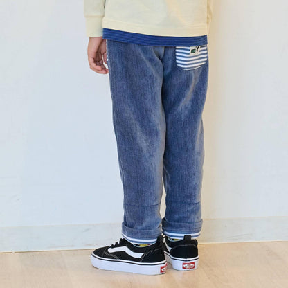 恐龍刺繡長款錐形褲