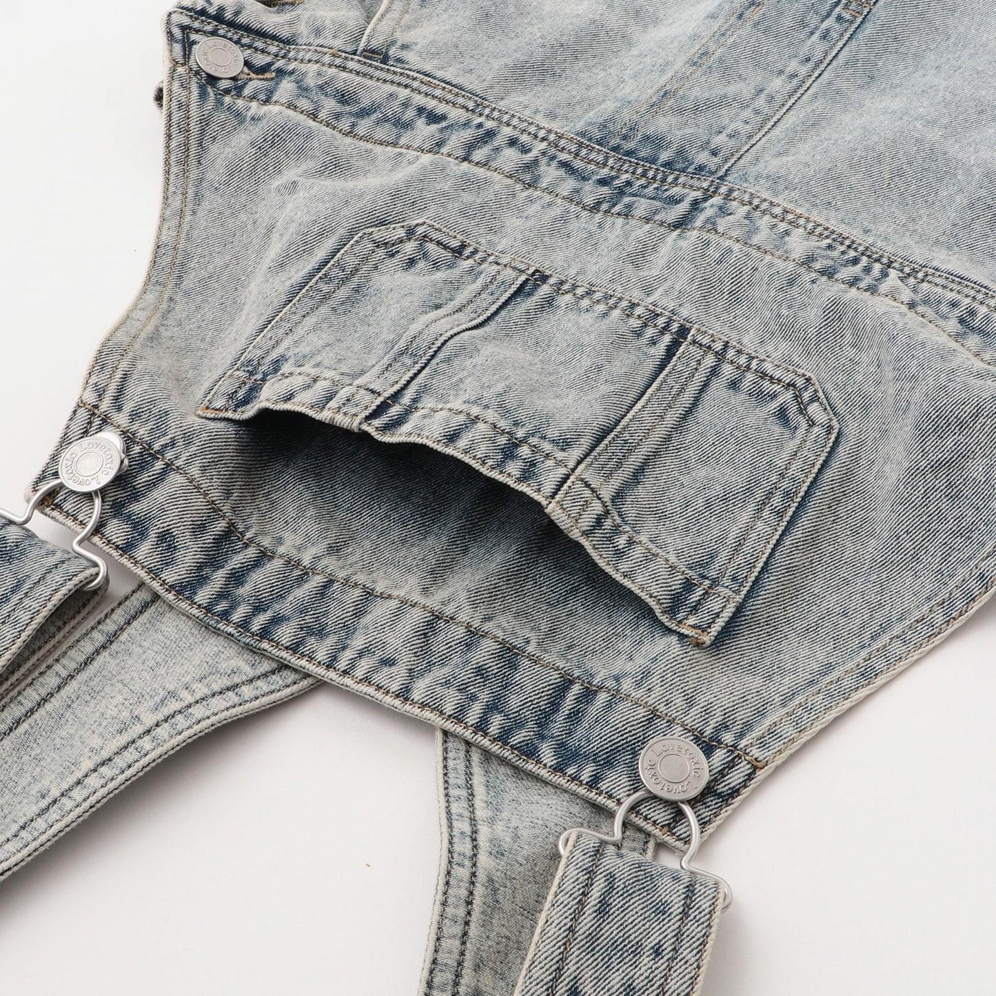 【GOODPRICE】【基礎款】牛仔揹帶褲