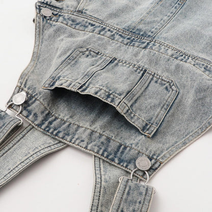 【GOODPRICE】【基礎款】牛仔揹帶褲