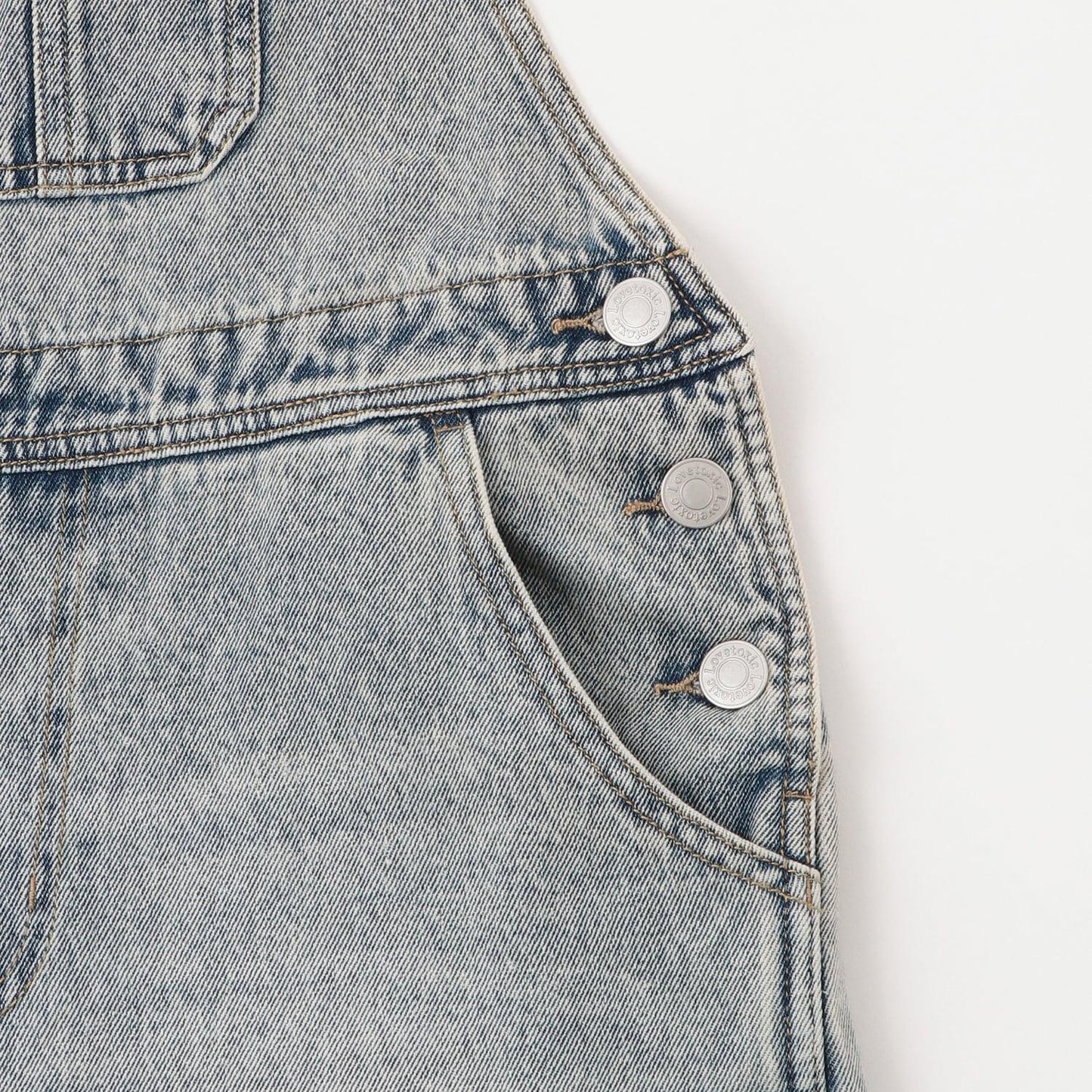 【GOODPRICE】【基礎款】牛仔揹帶褲