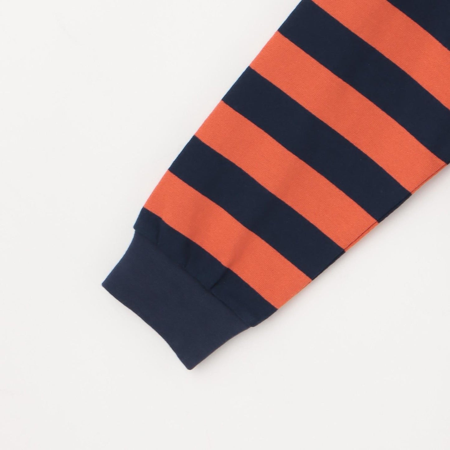 繡花標誌條紋長袖T恤