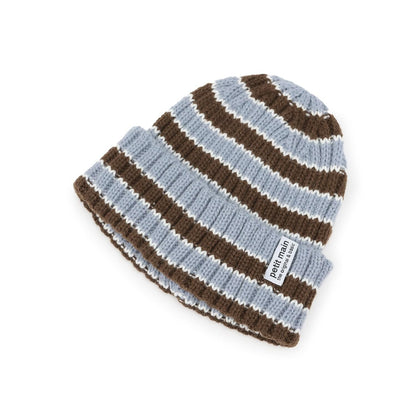 條紋針織帽
