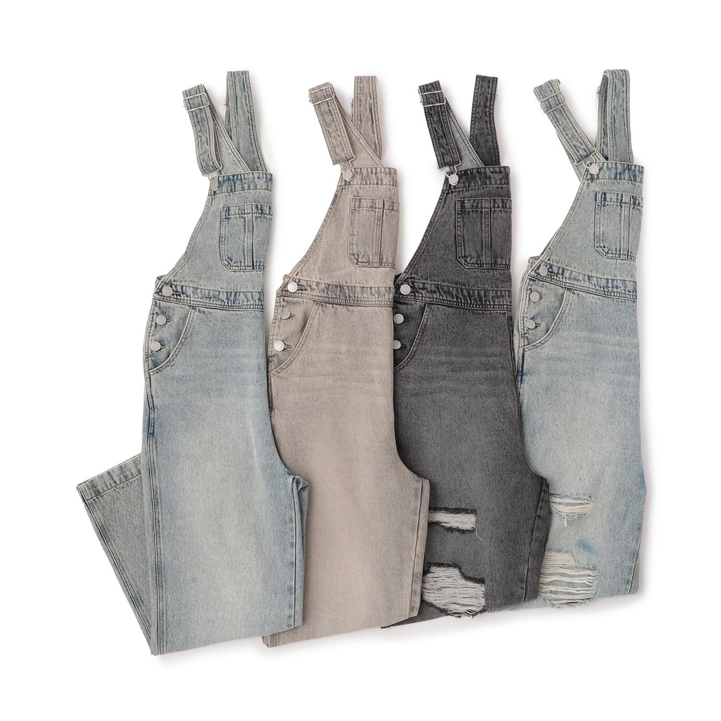 【GOODPRICE】【基礎款】牛仔揹帶褲