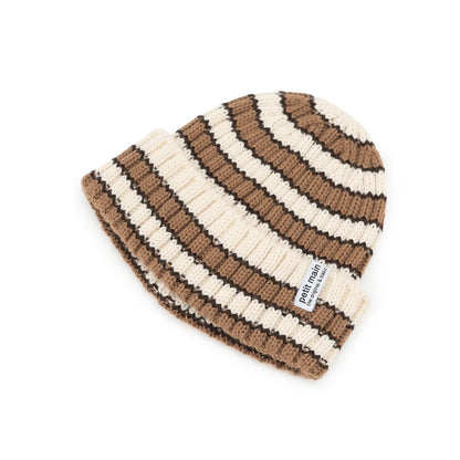 條紋針織帽