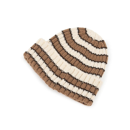 條紋針織帽