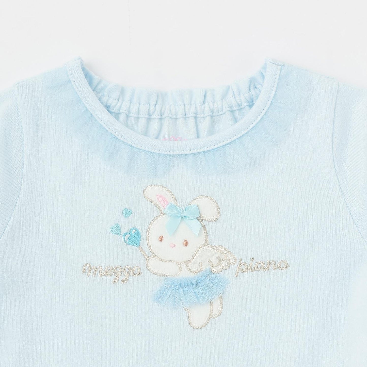 天使兔子下襬荷葉邊長袖T恤