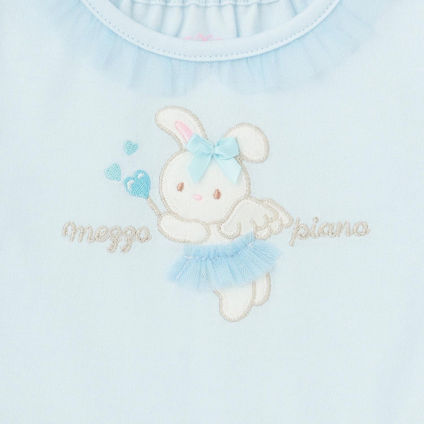 天使兔子下襬荷葉邊長袖T恤