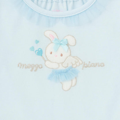 天使兔子下襬荷葉邊長袖T恤