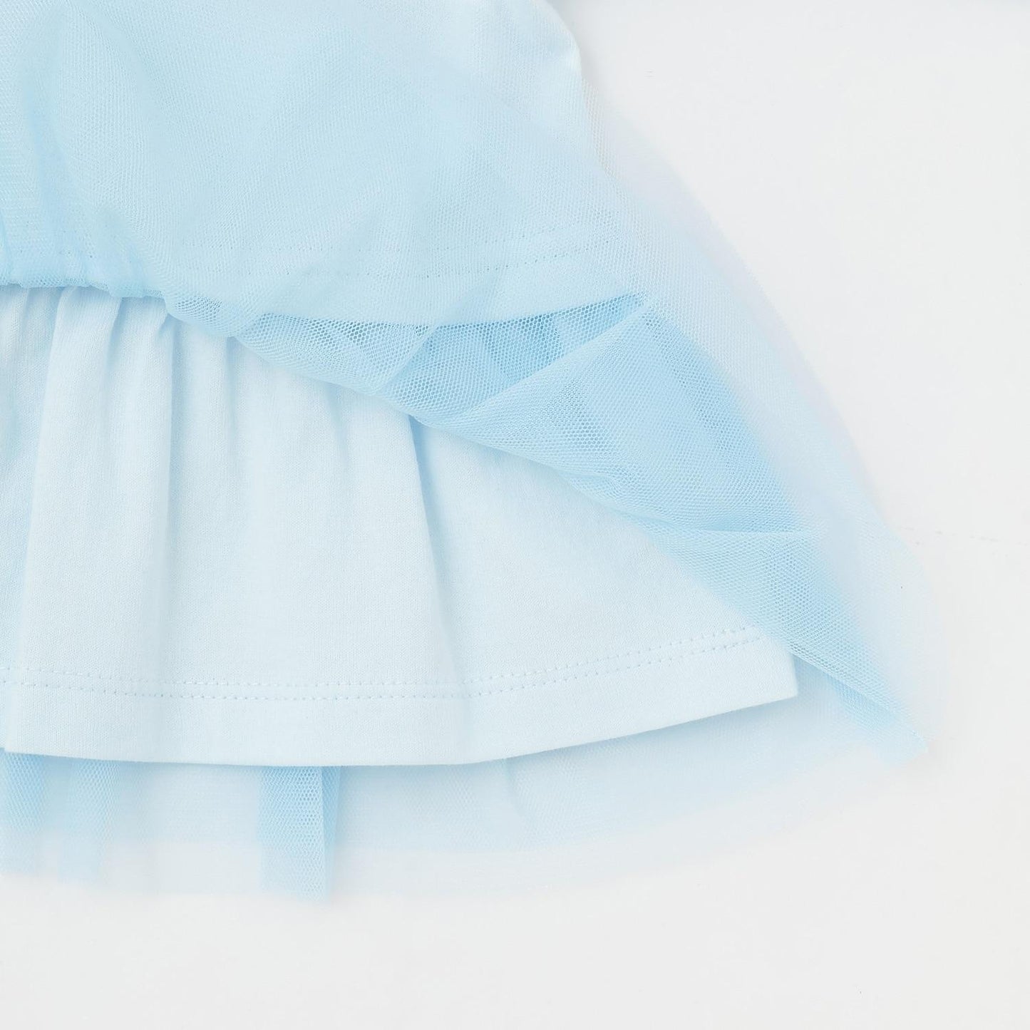 天使兔子下襬荷葉邊長袖T恤