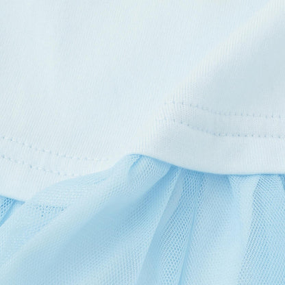 天使兔子下襬荷葉邊長袖T恤