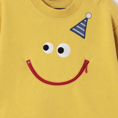 機關臉印花衛衣