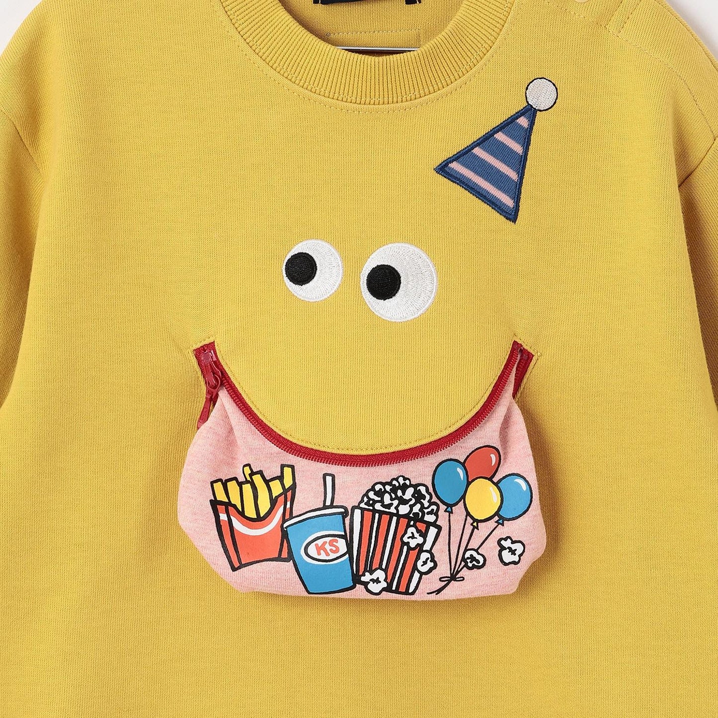 機關臉印花衛衣