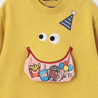 機關臉印花衛衣