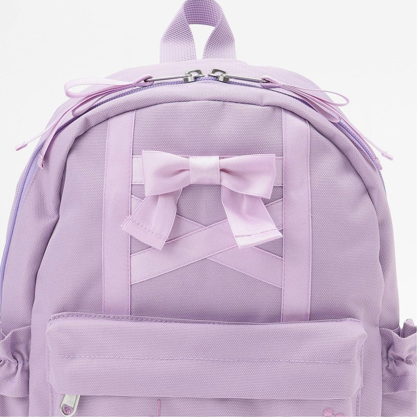 mimi醬蝴蝶結蕾絲繫帶雙肩包