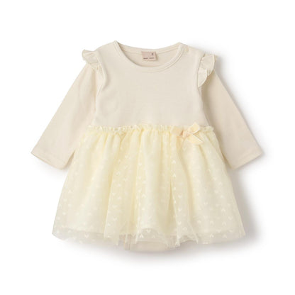 網紗拼接連體衣