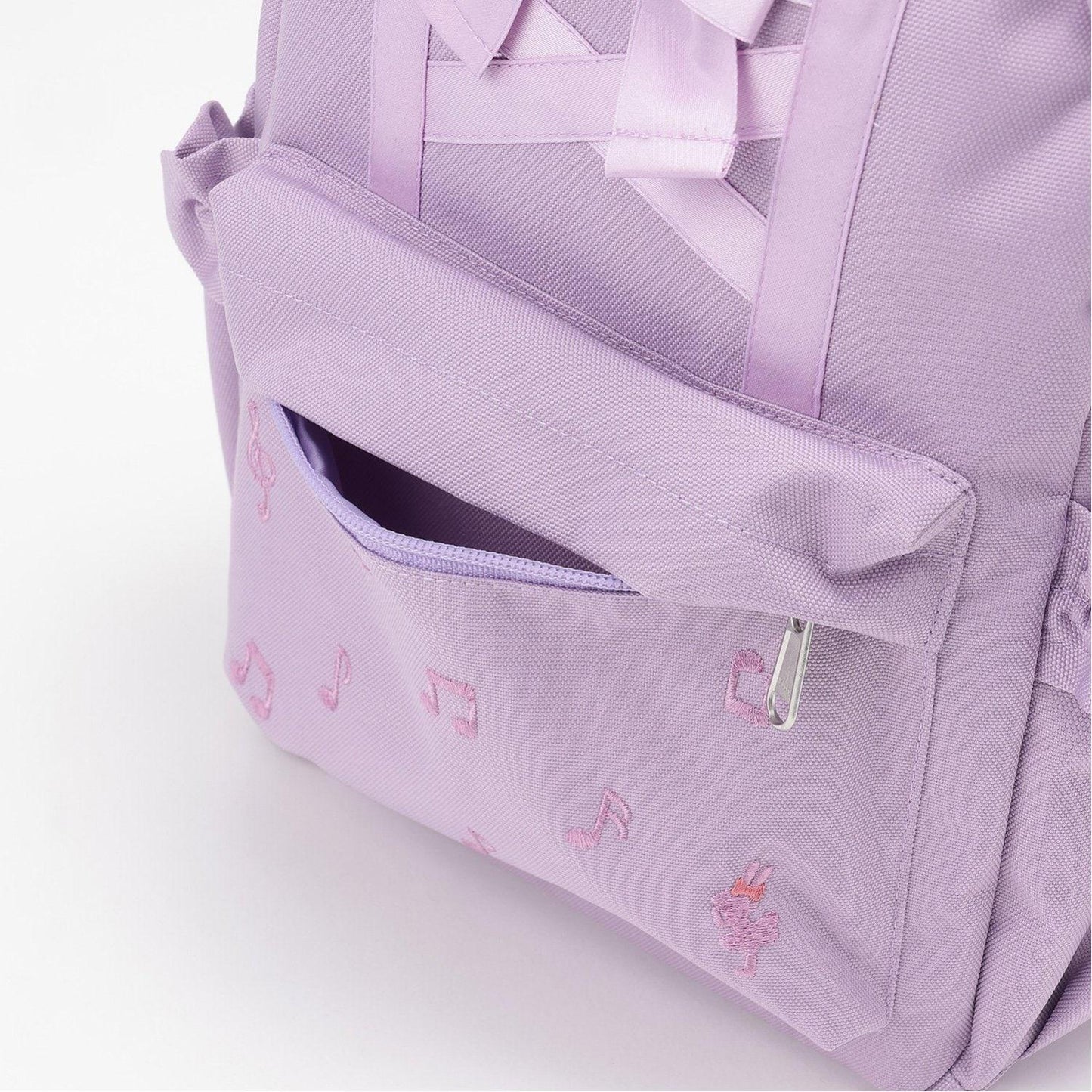 mimi醬蝴蝶結蕾絲繫帶雙肩包