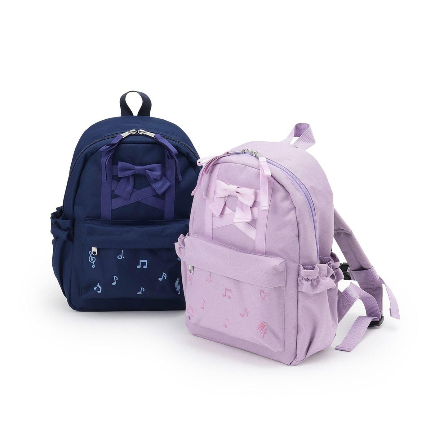 mimi醬蝴蝶結蕾絲繫帶雙肩包