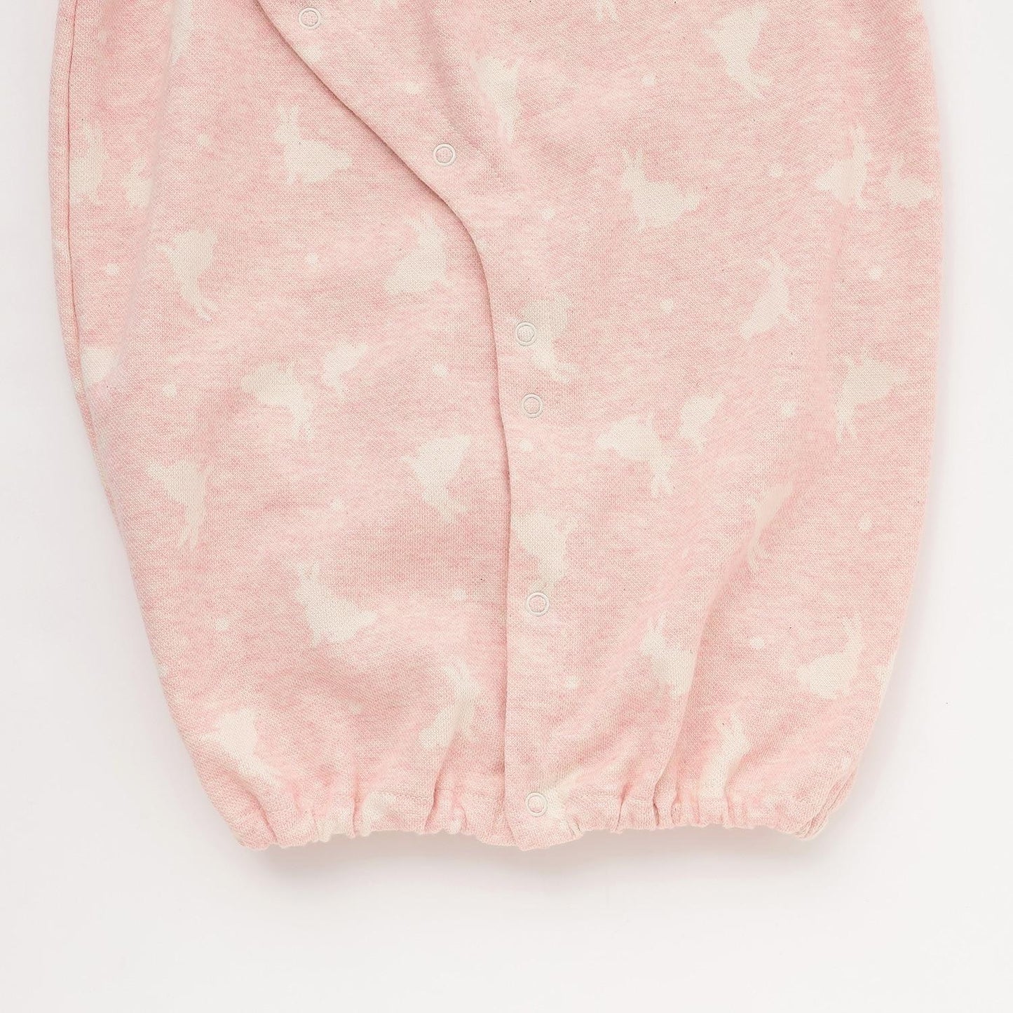 【有機棉】兔子提花兩用連體衣【日本製造】