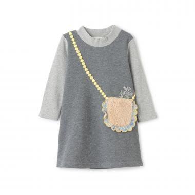 羊羔絨口袋衛衣連衣裙