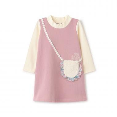 羊羔絨口袋衛衣連衣裙