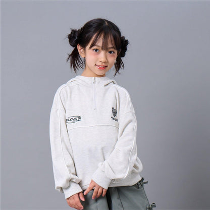 撞色拼接連帽衛衣