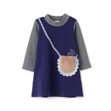 羊羔絨口袋衛衣連衣裙