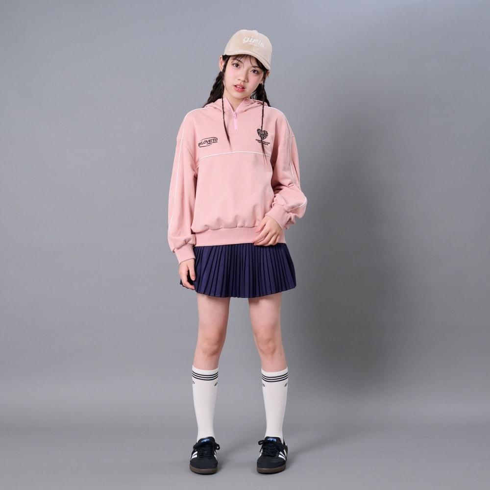 撞色拼接連帽衛衣