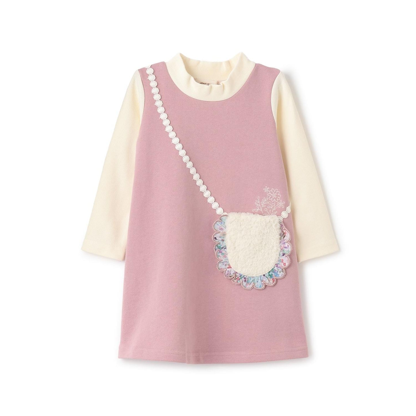 羊羔絨口袋衛衣連衣裙