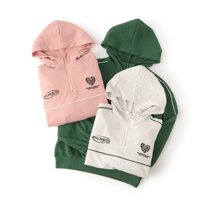 撞色拼接連帽衛衣