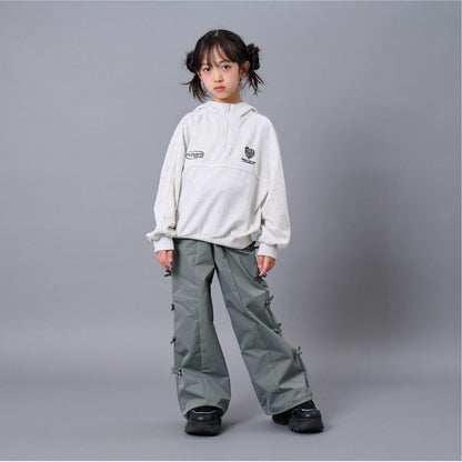 撞色拼接連帽衛衣