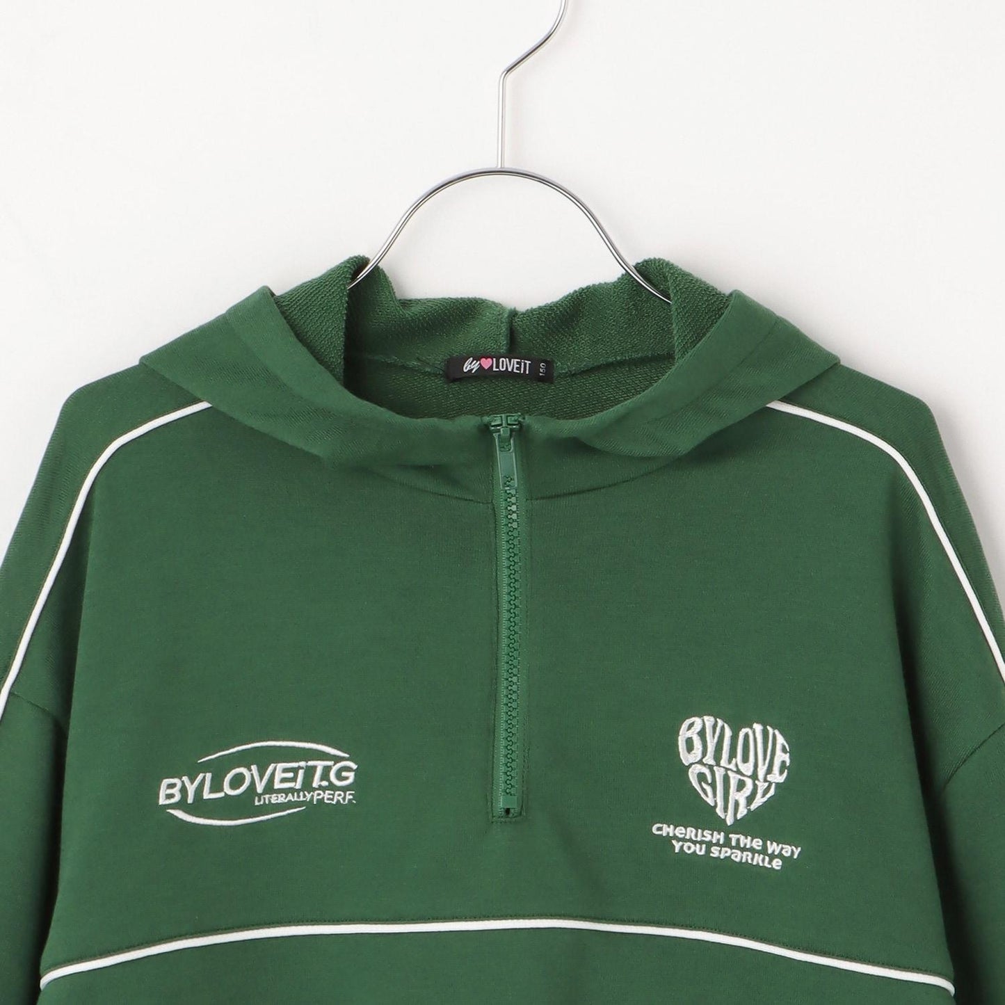 撞色拼接連帽衛衣