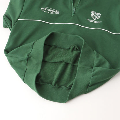 撞色拼接連帽衛衣