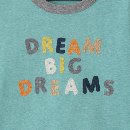 彩色標誌刺繡長袖T恤