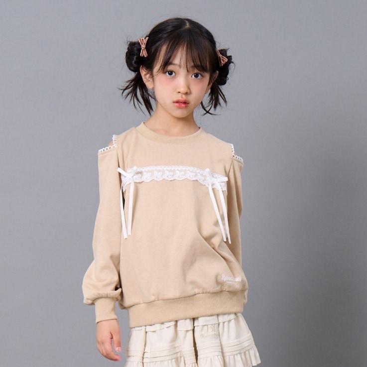 肩部開叉套頭衫