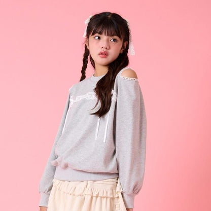 肩部開叉套頭衫